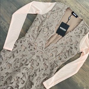 MISGUIDED TAUPE DRESS
